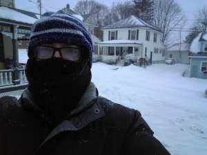 Maine, snow, humor, Modern Philosopher